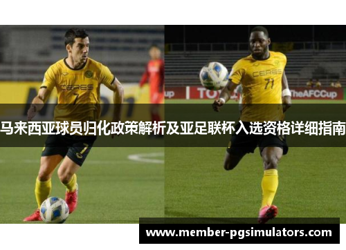 马来西亚球员归化政策解析及亚足联杯入选资格详细指南